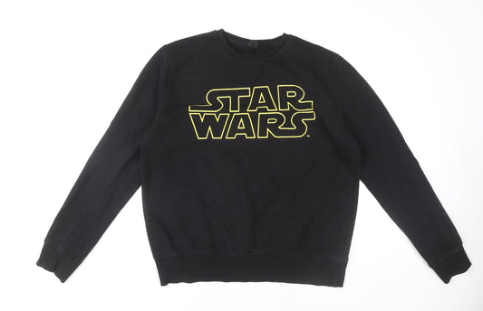 Mens UK Size XL Star Wars Black Pullover Sweatshirt