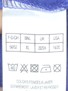 Damart Women's Blue XL Blazer, Casual Jacket