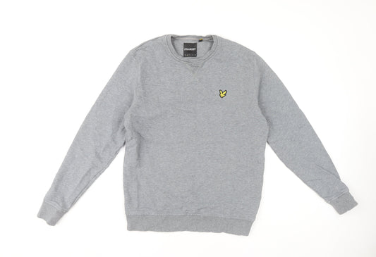 Mens UK Size L Lyle & Scott Grey Pullover Sweatshirt