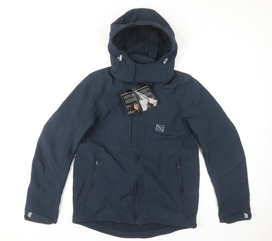B&C Collection Men's Blue Puffer Jacket M