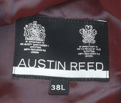 Austin Reed Men's Grey Check Blazer, 38L, Long Fit