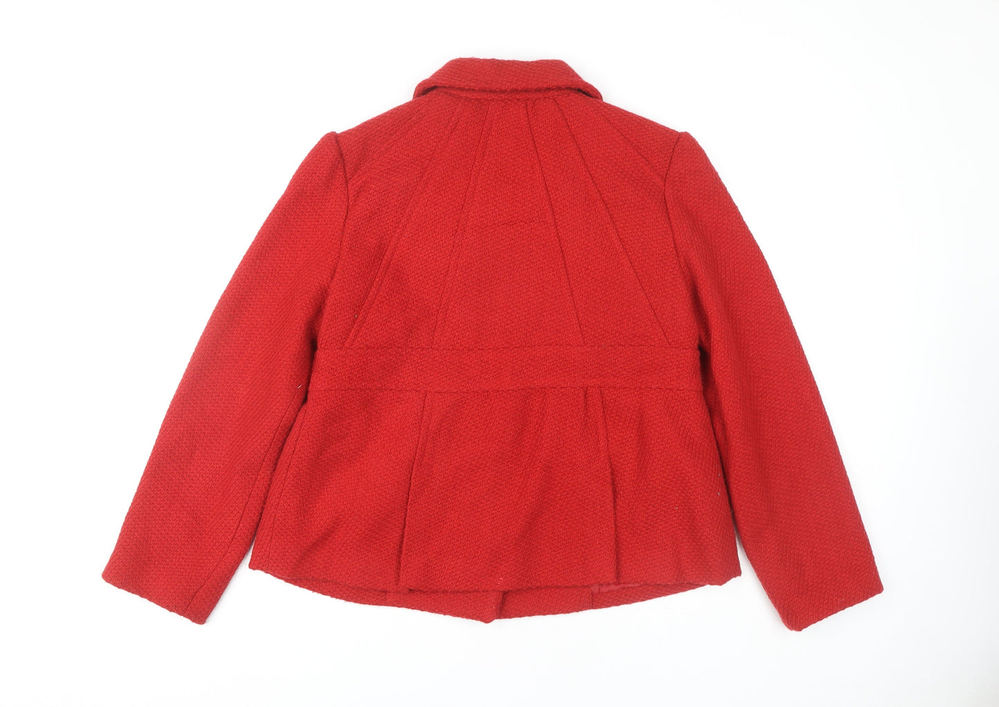 Lime Collection Women's Red Wool Blend Short Coat Size 16