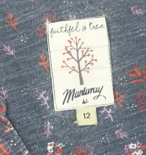 Mantaray Women's Multicoloured Floral Dress Size 12