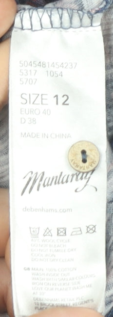 Mantaray Women's Multicoloured Floral Dress Size 12