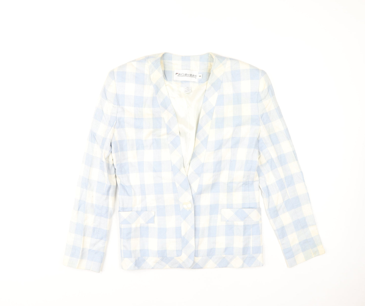 JH Collectibles Blue Blazer, Size 6, Classic Check Design
