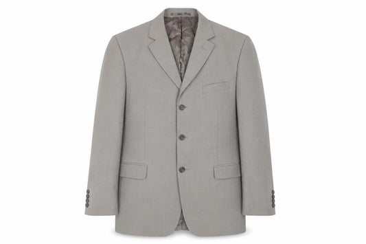 Moss Men's Grey Regular Fit Blazer Jacket 40R