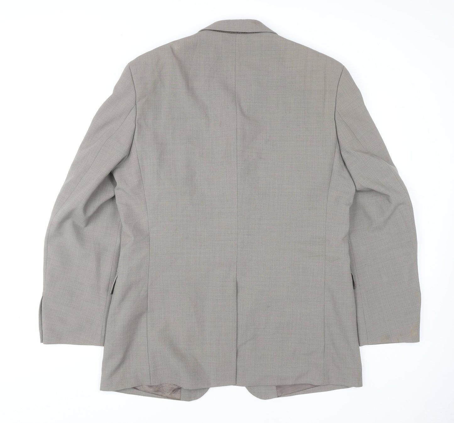 Moss Men's Grey Regular Fit Blazer Jacket 40R