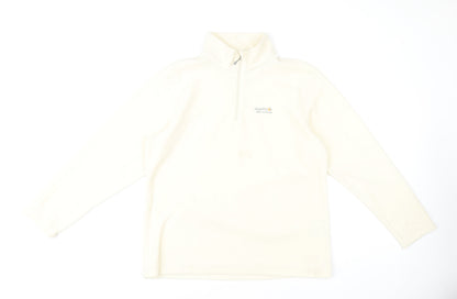 Regatta Women Ivory Fleece 1/2 Zip Sweatshirt Size 16