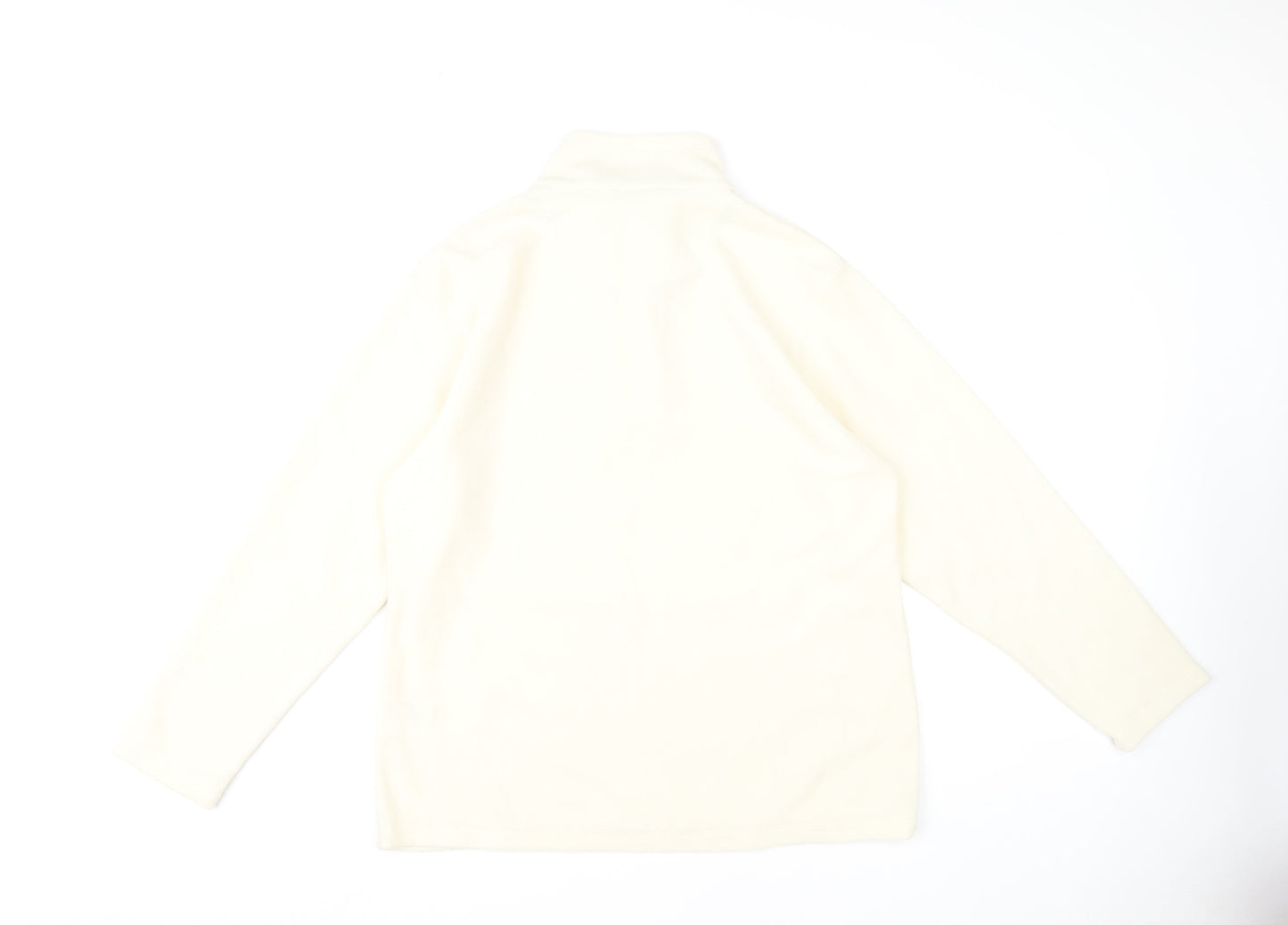 Regatta Women Ivory Fleece 1/2 Zip Sweatshirt Size 16
