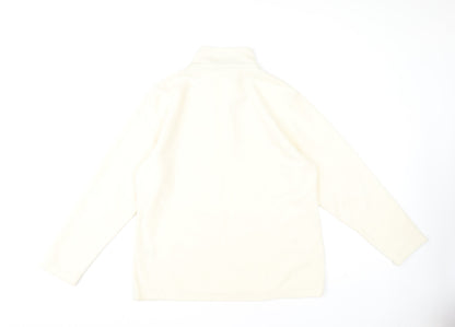 Regatta Women Ivory Fleece 1/2 Zip Sweatshirt Size 16