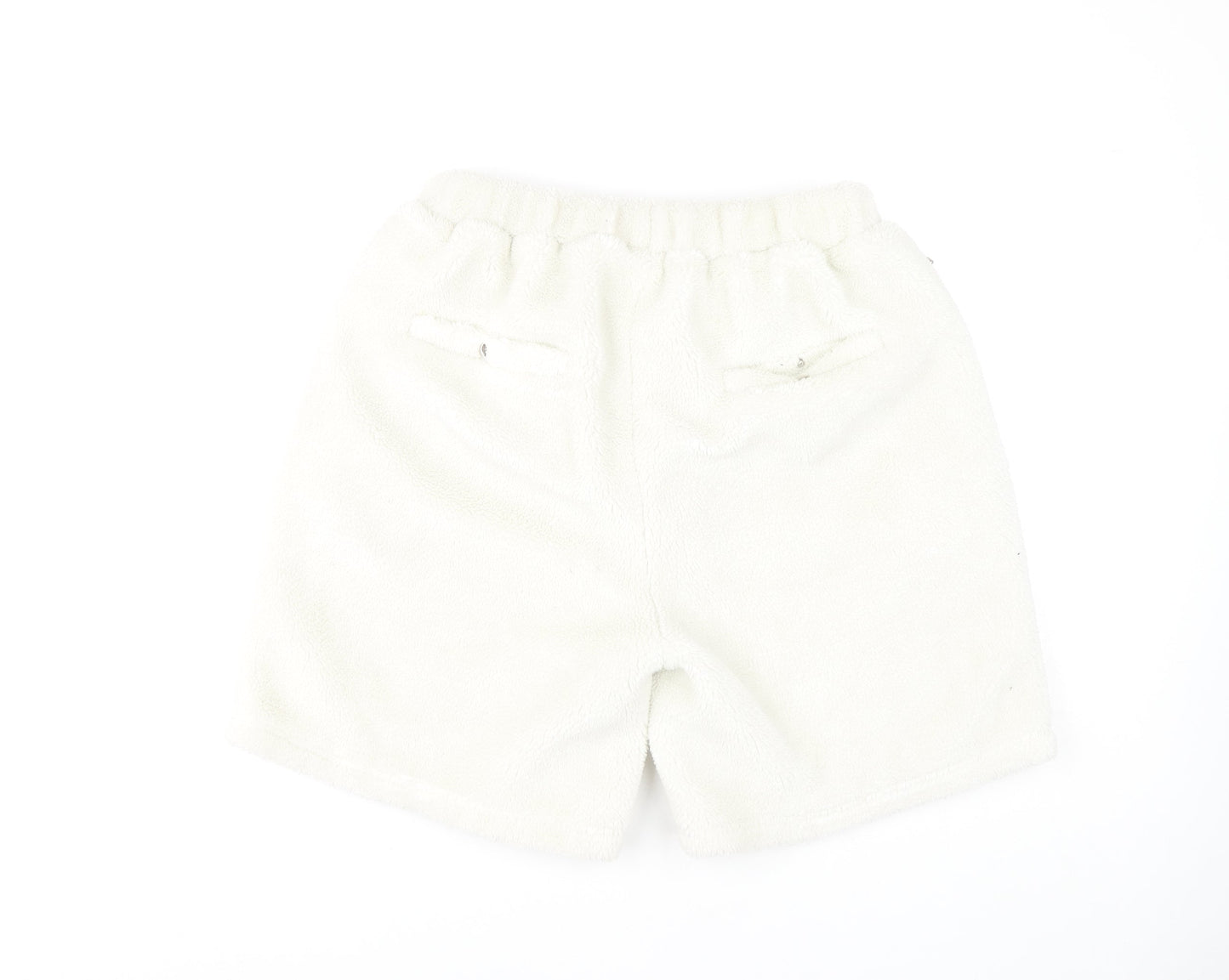 MKI MIYUKI ZOKU Unisex White Acrylic Shorts L