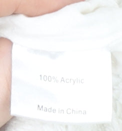 MKI MIYUKI ZOKU Unisex White Acrylic Shorts L