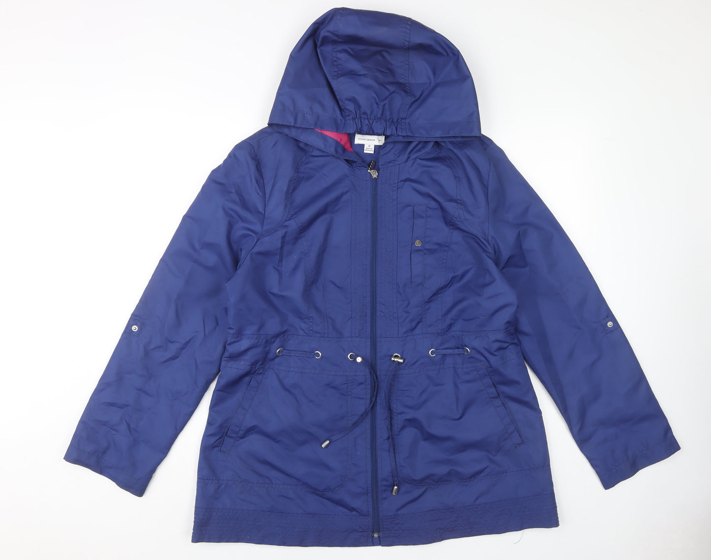 Susan Graver Women's Blue Parka Jacket M