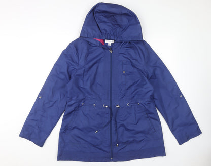 Susan Graver Women's Blue Parka Jacket M