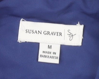 Susan Graver Women's Blue Parka Jacket M