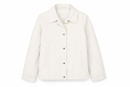 Telemac Women's Beige M Jacket - Casual, Buttoned