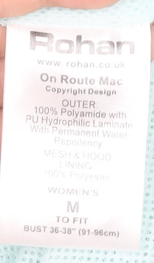 Rohan Women's Blue Mid-Length Coat M Water Resistant