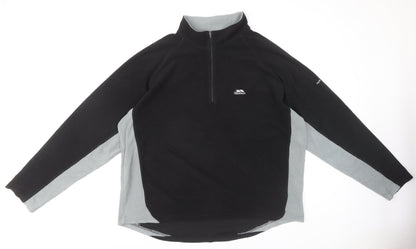 Trespass Men's Black Fleece Sweatshirt 2XL Logo