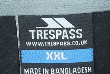 Trespass Men's Black Fleece Sweatshirt 2XL Logo