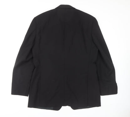 Mens UK Size 40 HUGO BOSS  Black Suit Jacket