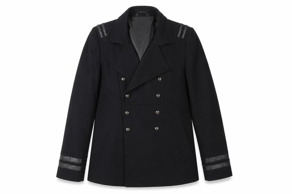Womens UK Size S River Island Black Pea Coat