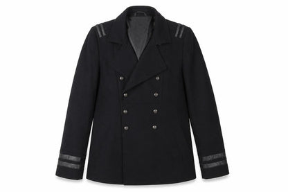 Womens UK Size S River Island Black Pea Coat