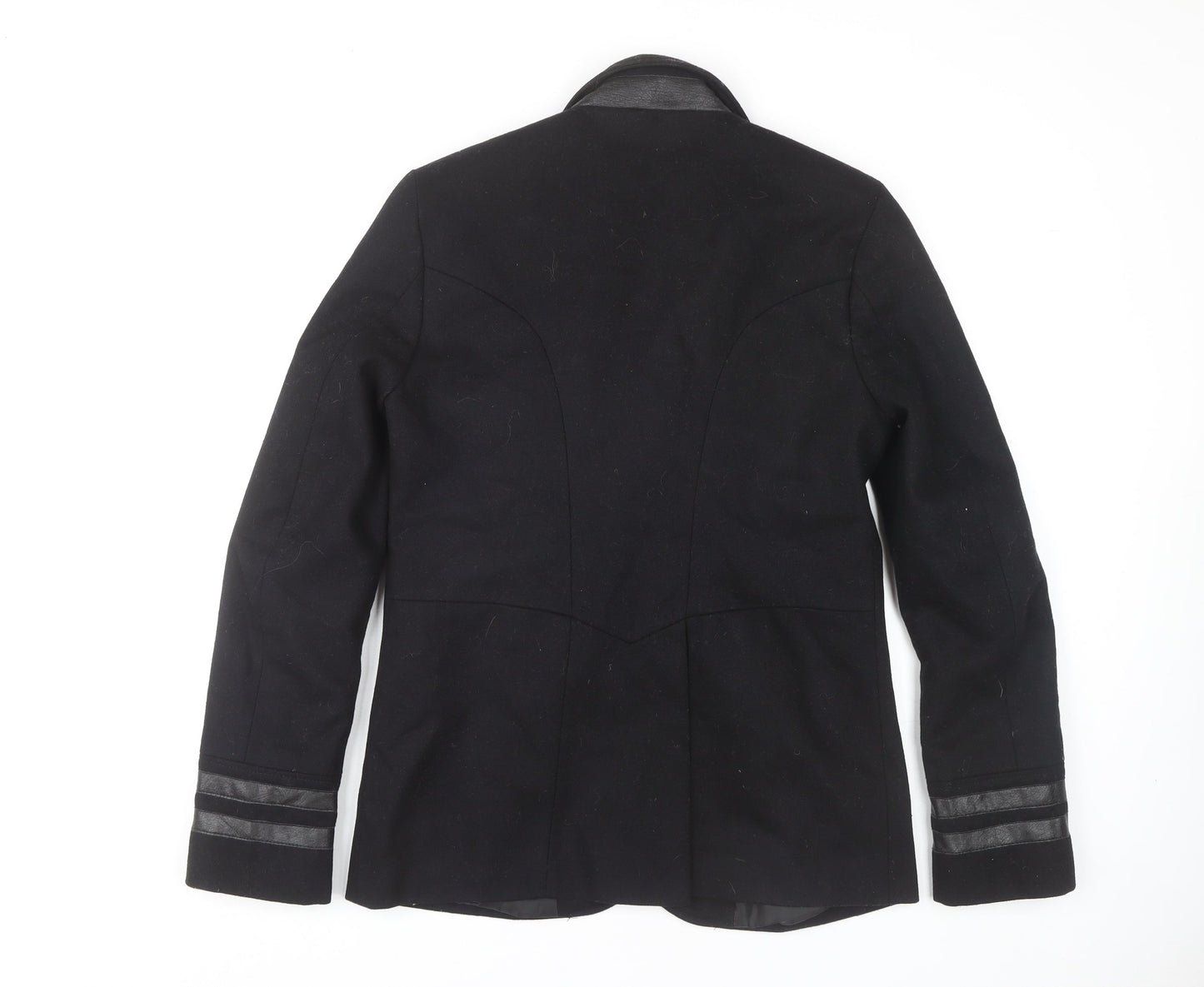 Womens UK Size S River Island Black Pea Coat