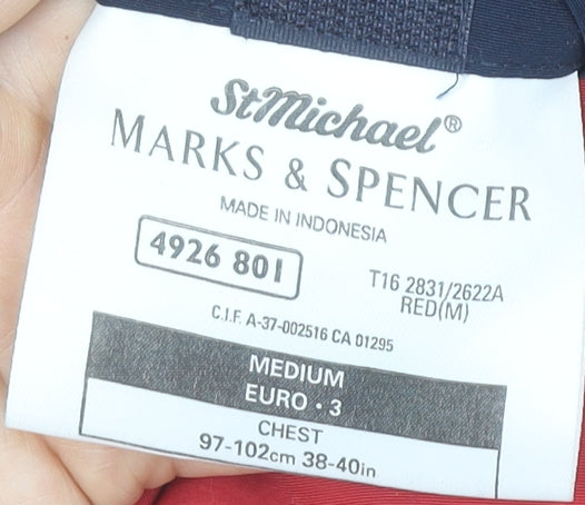 Marks and Spencer Red Windbreaker Jacket - Medium