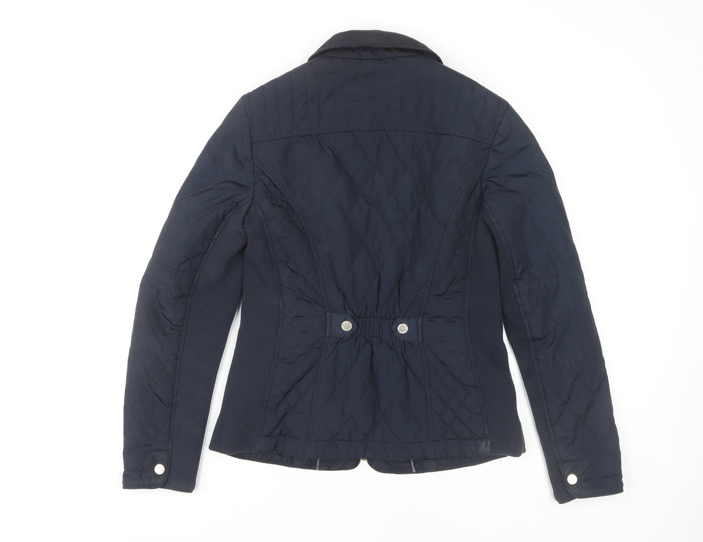 Womens UK Size 10 Marks and Spencer Blue Quilted Coat