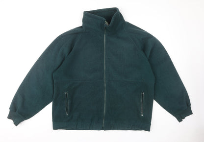 Mens UK Size XL Casual Sport Green Basic Jacket