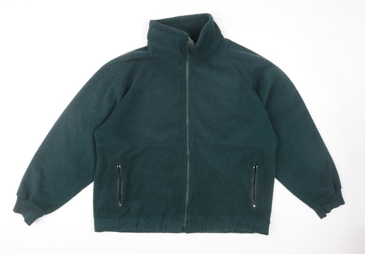 Mens UK Size XL Casual Sport Green Basic Jacket