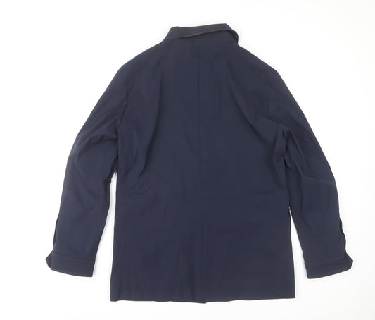 Womens UK Size M Unknown Blue Basic Jacket
