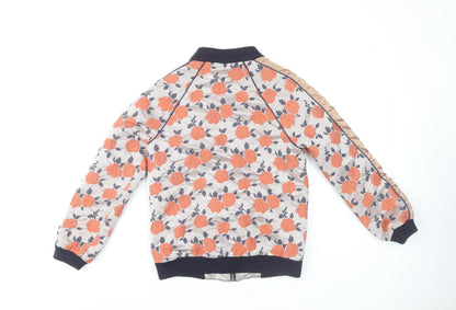 Seen Worn Kept Women's Floral Bomber Jacket Size 6