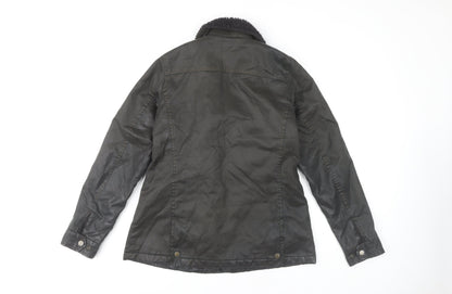 FatFace Women's Black Biker Jacket Size 10