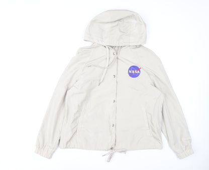 H&M Unisex Beige NASA Windbreaker Jacket M