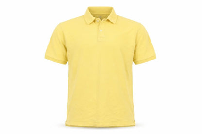 Gap Men's Yellow Polo Shirt Medium Cotton Elastane