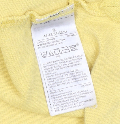 GAP Men's Yellow Polo Shirt Medium Cotton Elastane