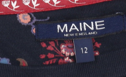 Maine New England Women's Striped Floral T-Shirt