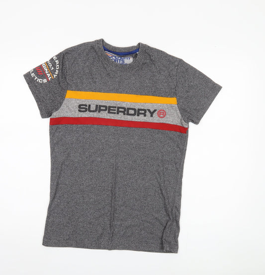 Superdry Men's Grey Sports T-Shirt Small