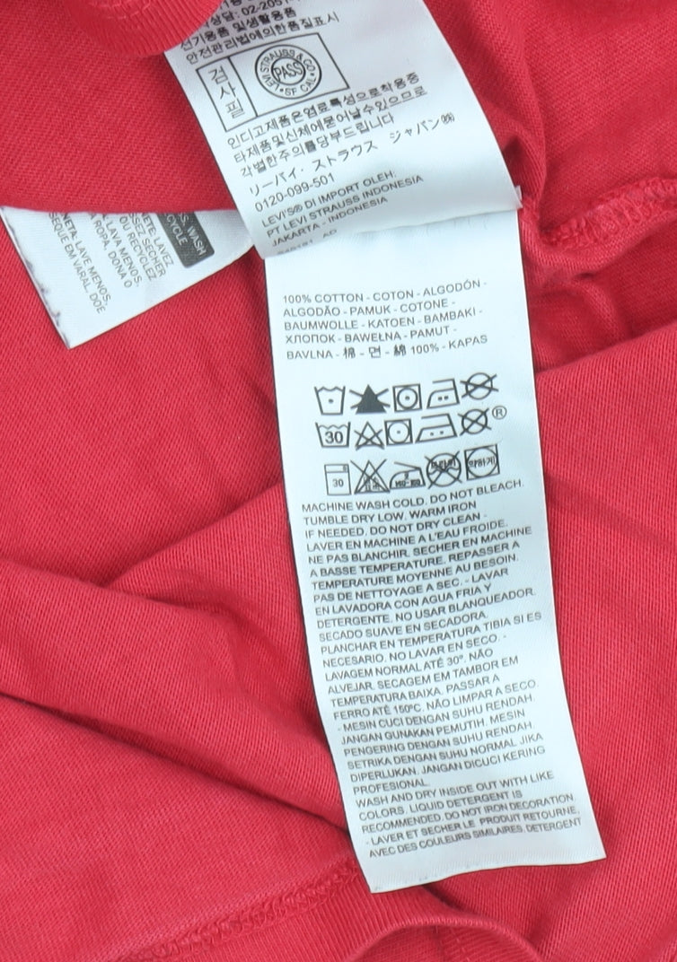 Levi's Men's Red Medium Logo T-Shirt