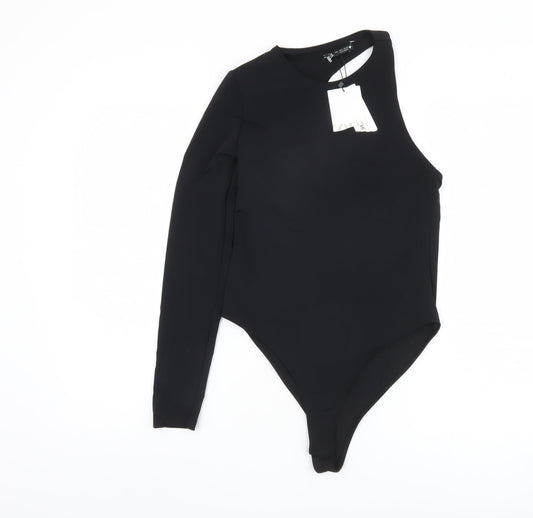 Zara Women's Black Long Sleeve Bodysuit L