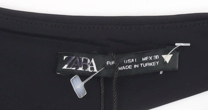 Zara Women's Black Long Sleeve Bodysuit L