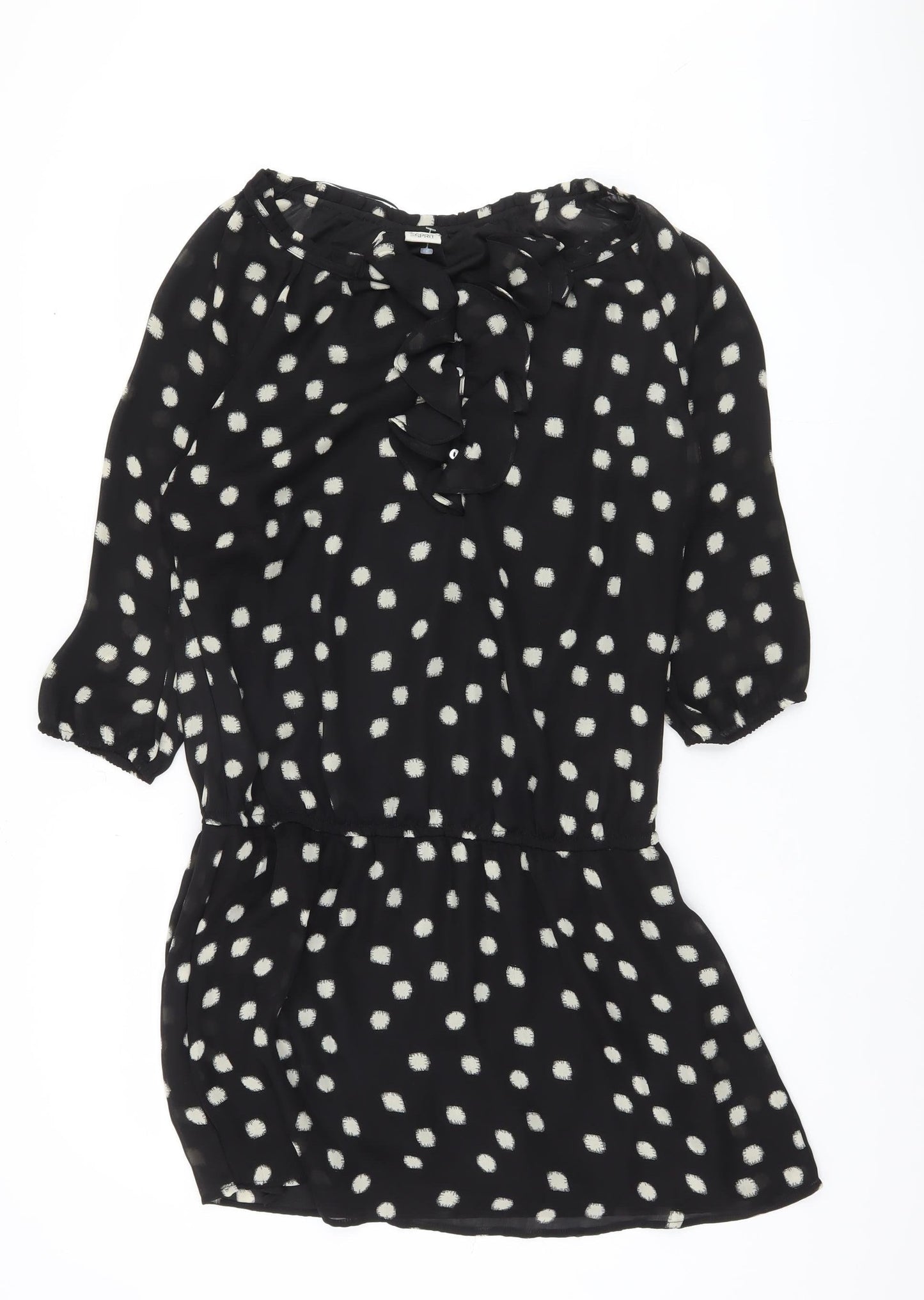 Esprit Women's Black Polka Dot Dress Size 12