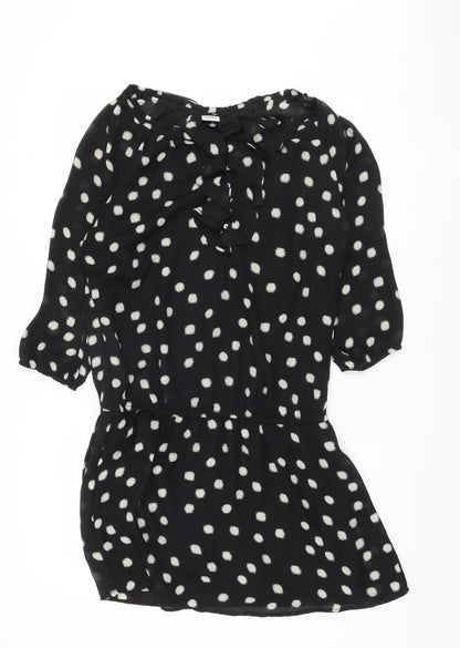 Esprit Women's Black Polka Dot Dress Size 12