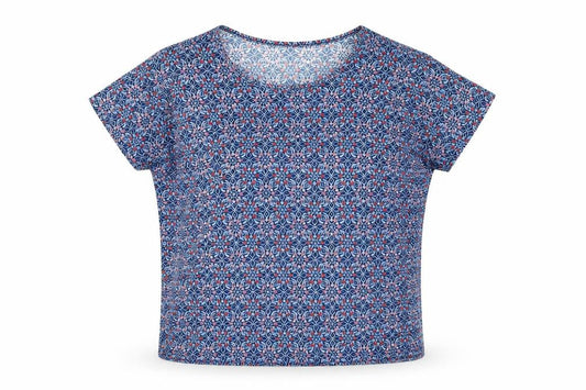 Womens UK Size 18 Isle Essentials Multicoloured Basic T-Shirt