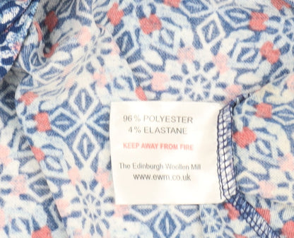 Womens UK Size 18 Isle Essentials Multicoloured Basic T-Shirt