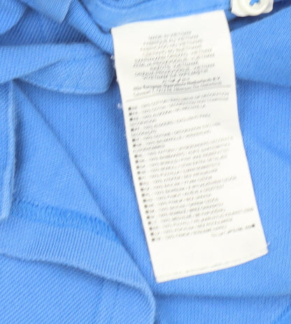 Nike Men's Blue Medium Polo Shirt - Casual Solid Style