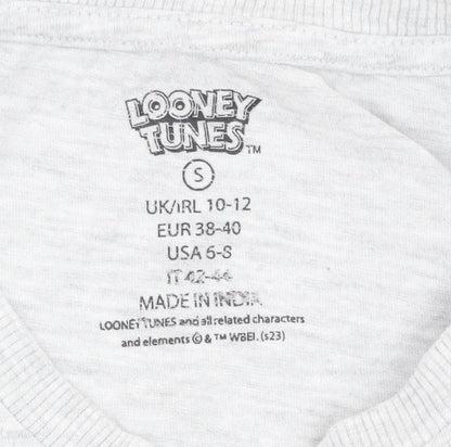 Looney Tunes Men's Grey Graphic T-Shirt S