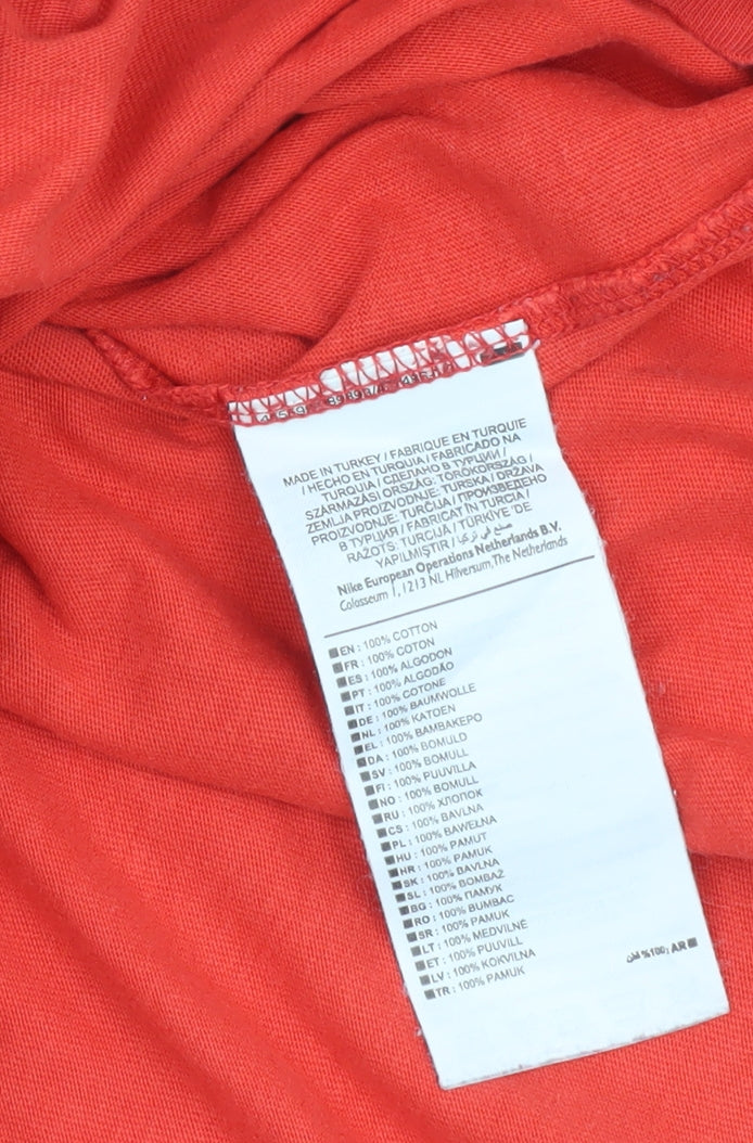 Nike Men's Red Athletic Fit Crew Neck T-Shirt M