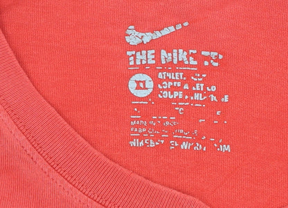 Nike Men's Red Athletic Fit Crew Neck T-Shirt M